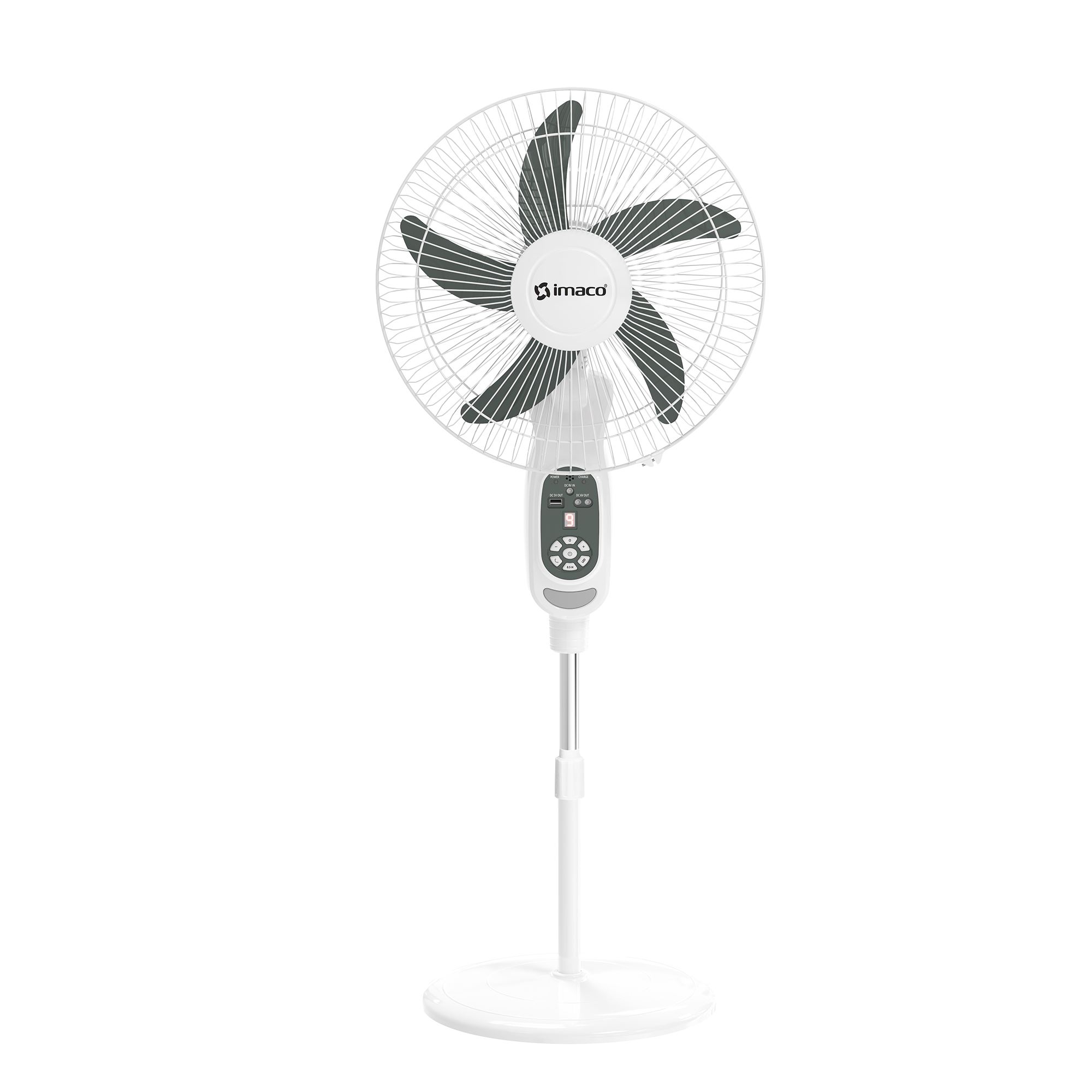 Ventilador 16" Solar Recargable de pedestal FAN1618SOL Imaco
