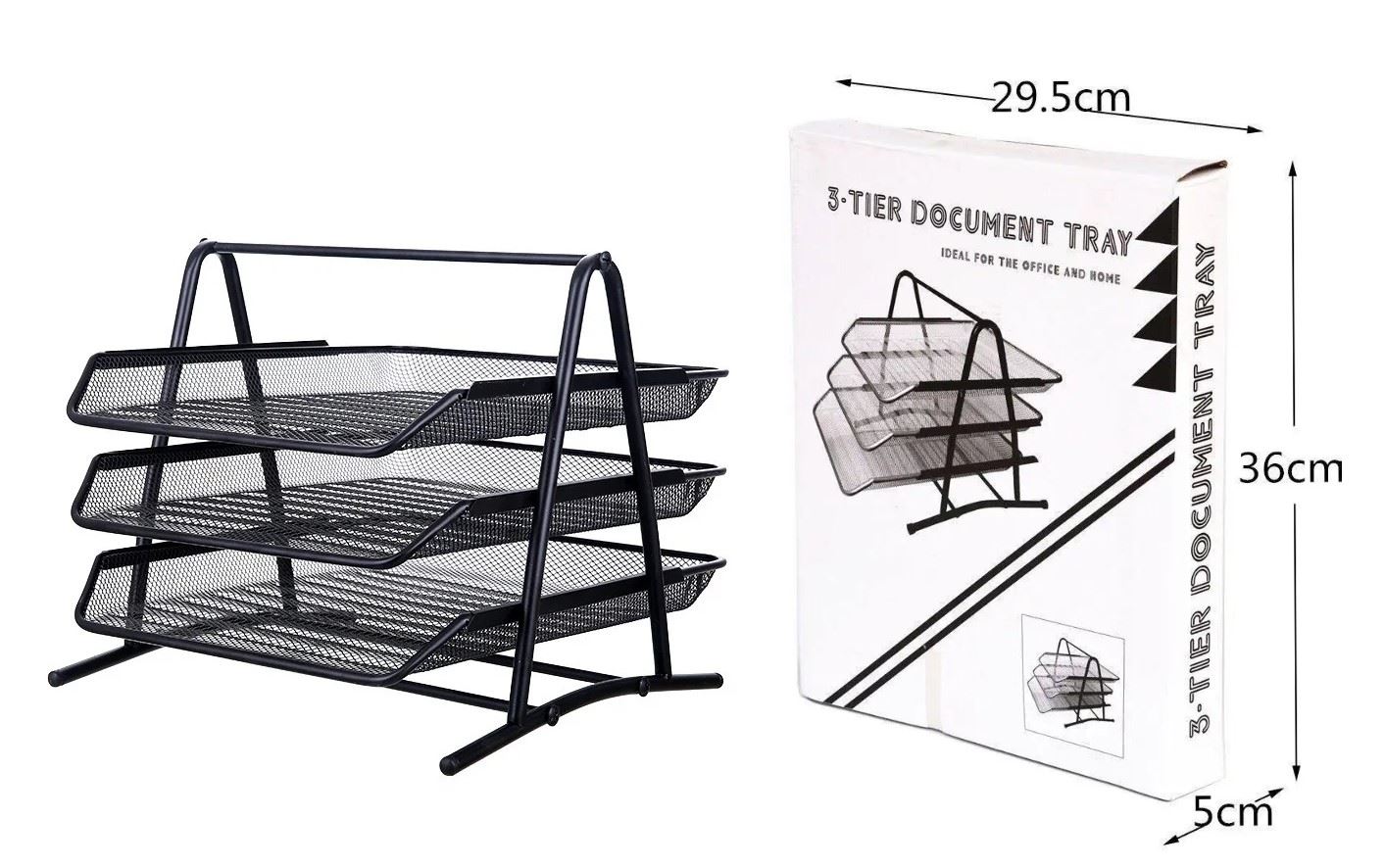 Organizador de Escritorio para Documentos Tipo rejilla - 3 Niveles