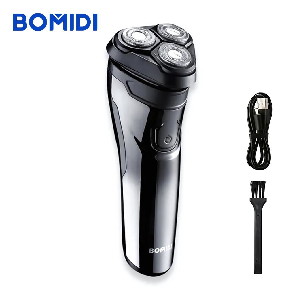 Afeitadora Eléctrica Bomidi M3 Negro  Recargable  A prueba de agua