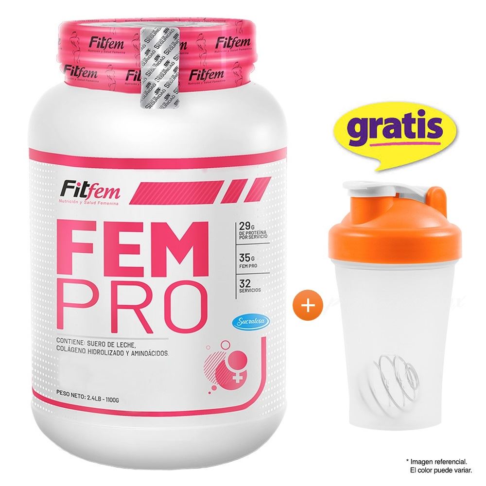 PROTEÍNA FEMPRO 1100 GRAMOS FITFEM VAINILLA MÁS SHAKER