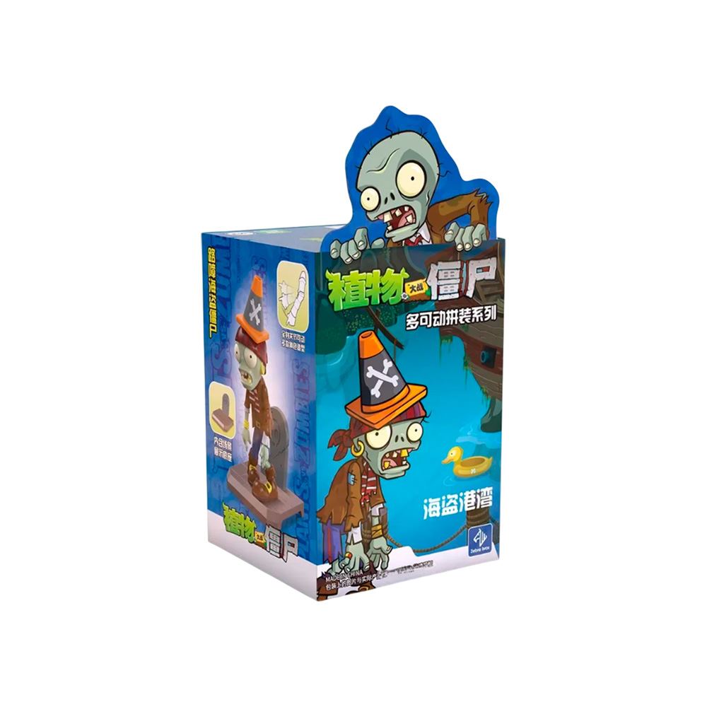 Figura Plantas vs Zombies Surprise Box Pirata