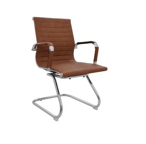 SILLA DE OFICINA GERENCIAL FIJA ERGONÓMICA OV-BOSS CUERO