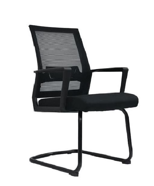SILLA DE OFICINA GERENCIAL FIJA ERGONÓMICA OV-DUSTER MALLA NEGRO
