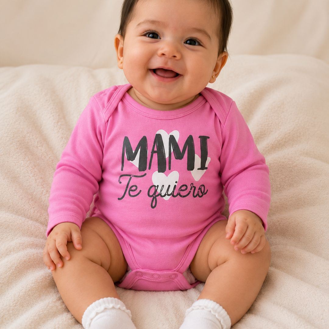 Body bebe rosado talla 6