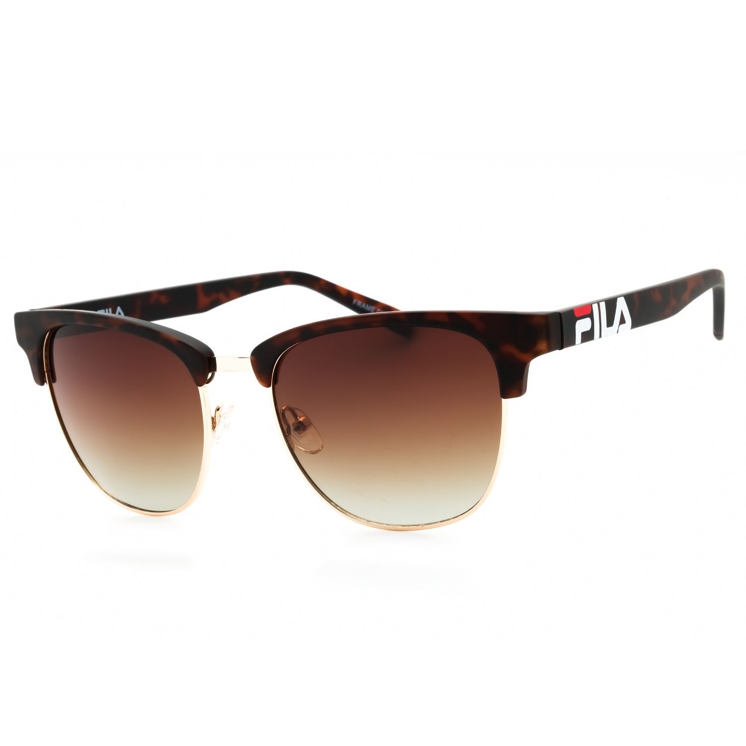 LENTES DE SOL FILA UV400 UNISEX SF9482 FILA MARRON TORTOISE ESTILO CLUBMASTER