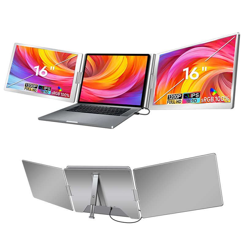 Extensor Triple De Pantalla Portatil Plateado