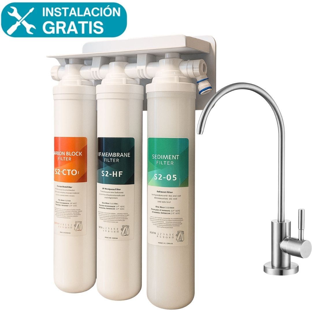 Purificador de Agua bajo Lavadero 3 Etapas ASDAGI