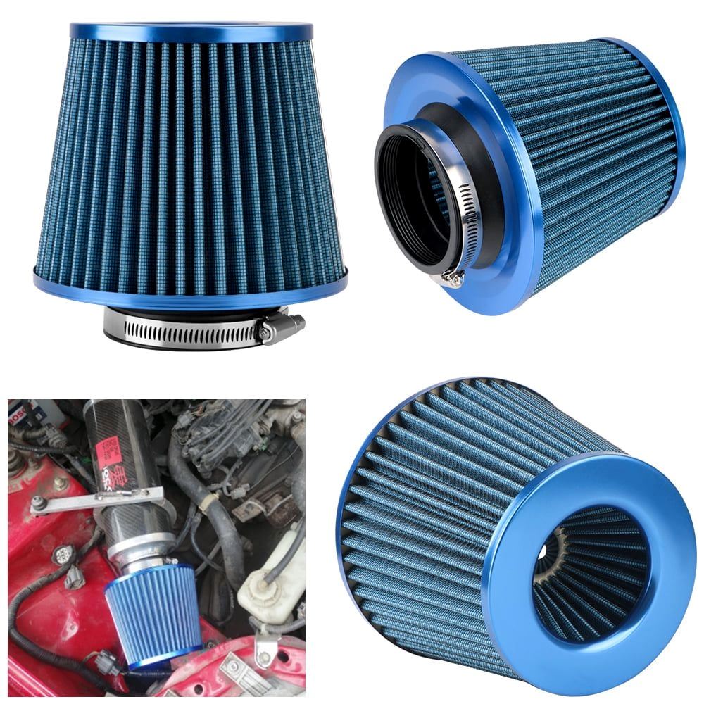 FILTRO DE AIRE UNIVERSAL " AZUL " 7.6 CM - 3" PULGADAS