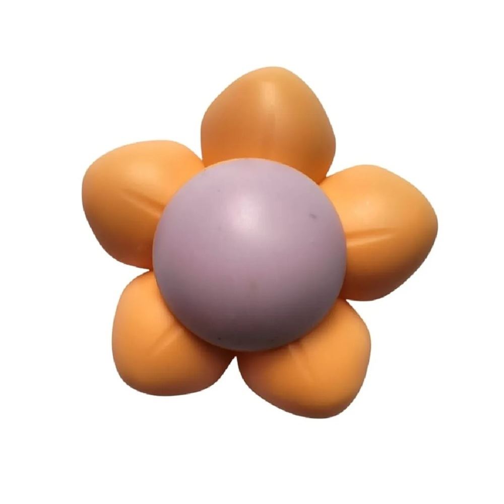 Juguete catnip caramelo duro para gatos diseño flor naranja