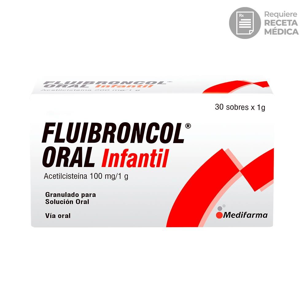Fluibroncol Oral Infantil 100 mg/1 g Gránulos para Solución Oral
