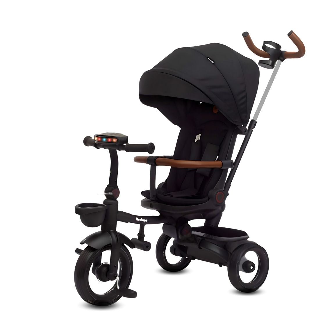 Triciclo Guiador Plegable «FOLDING» con Bluetooth Black