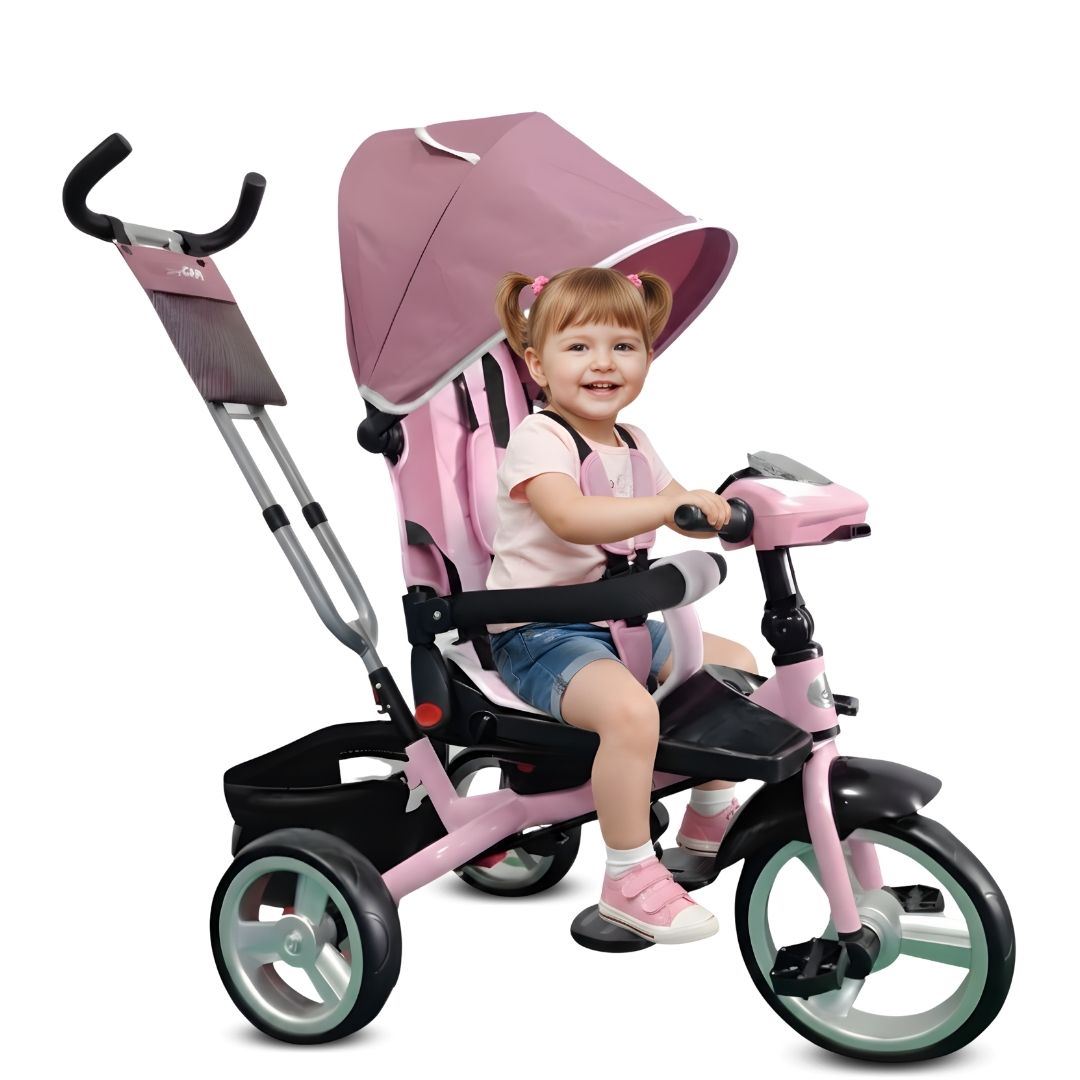 Triciclo Guiador «FORD SILVER» Edición Limitada Rosa