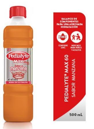 PEDIALYTE 60 NG MANZANA 500 ML