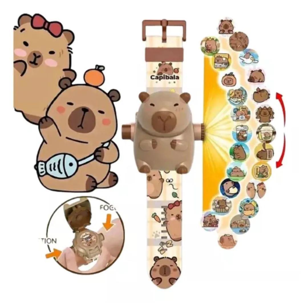 Reloj Proyector De Capibara