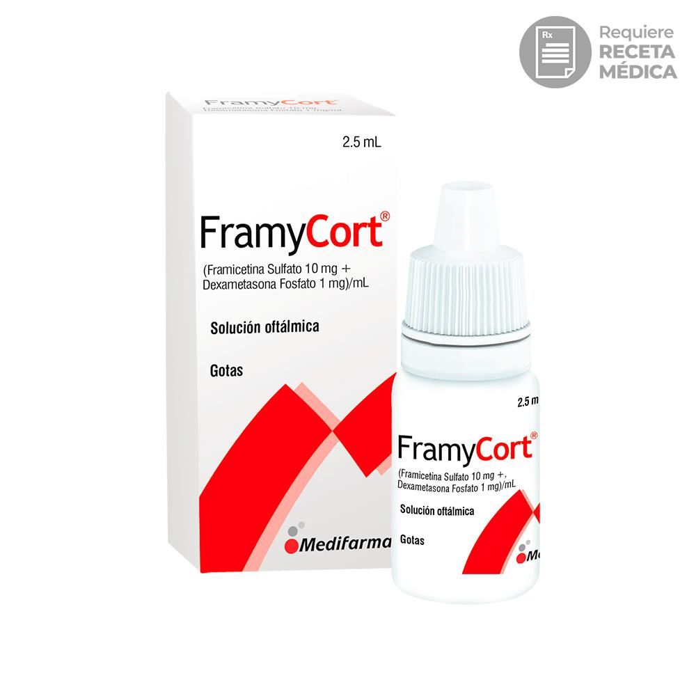 Framycort 10 mg + 1 mg/mL Solución Oftálmica