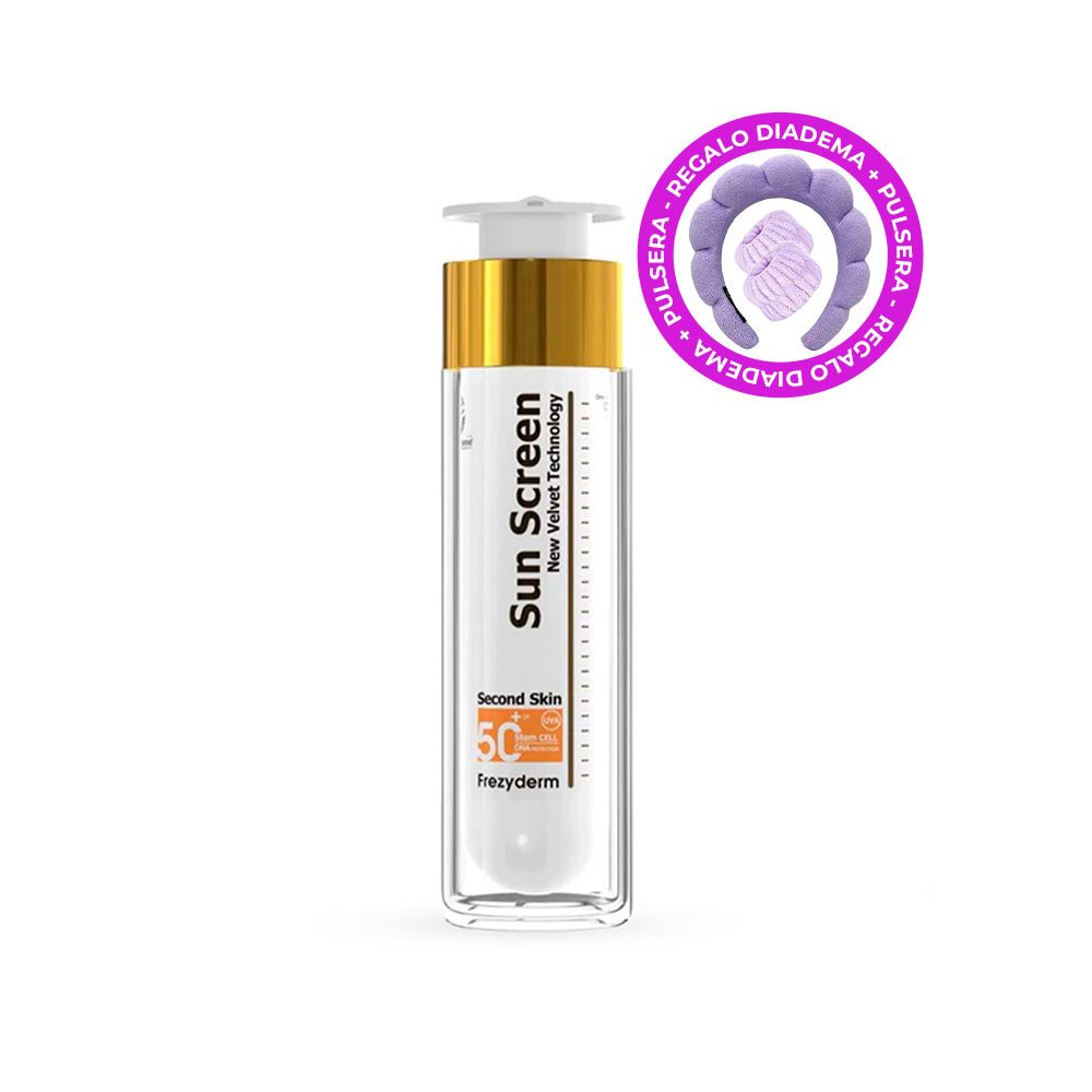SUN SCREEN VELVET FACE SPF50 50ML FREZYDERM + REGALO DIADEMA