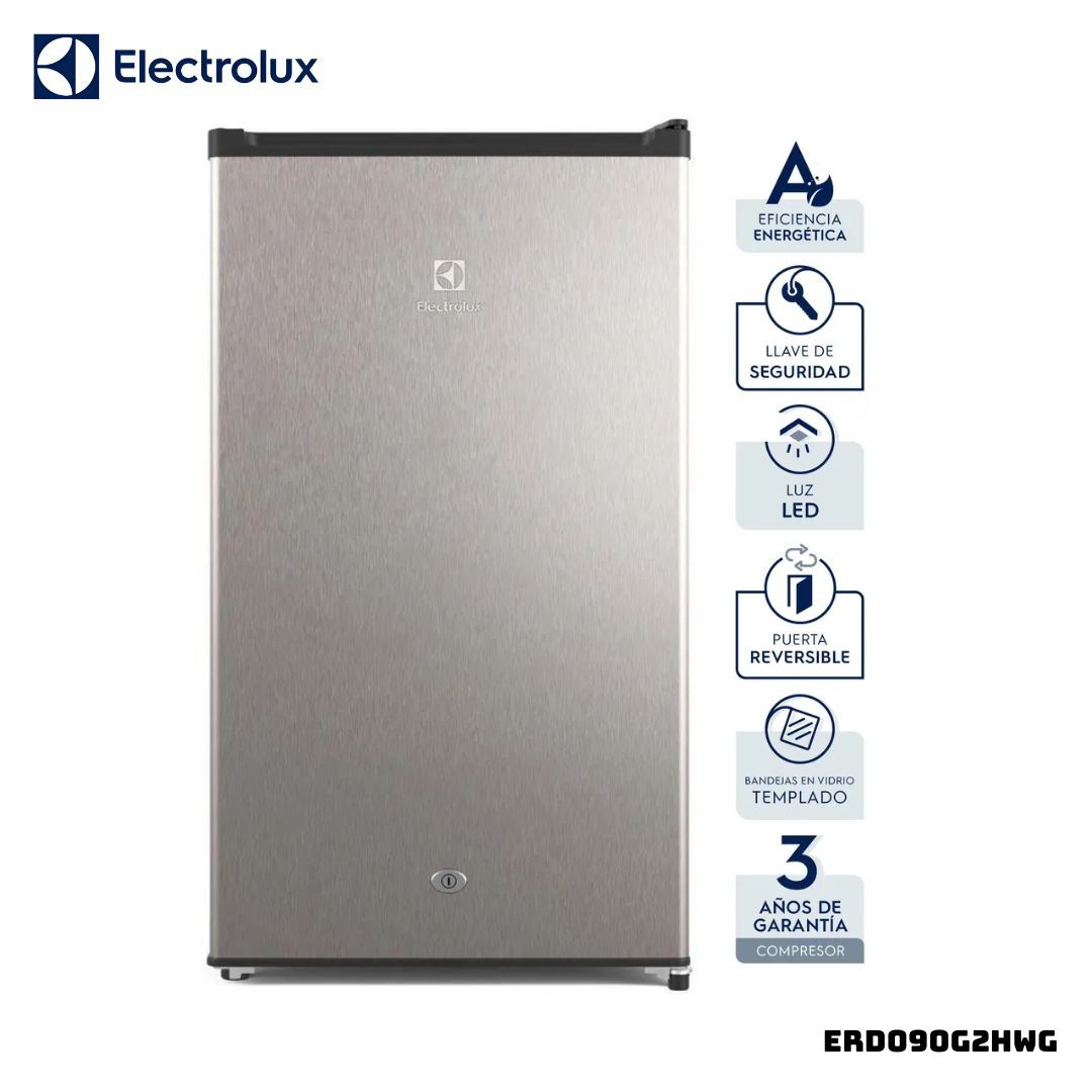 FRIGOBAR ELECTROLUX 90 L PLATEADO - ERD090G2HWG
