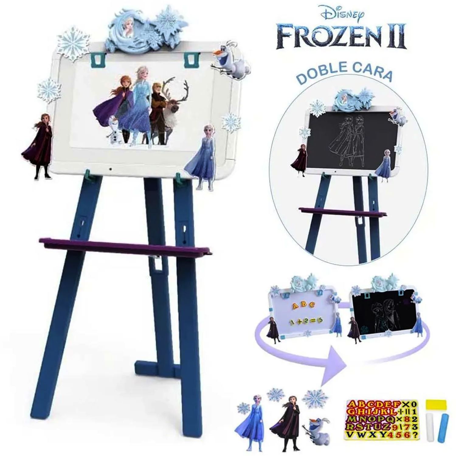 Set de Pizarra Reversible 2 en 1 FROZEN II
