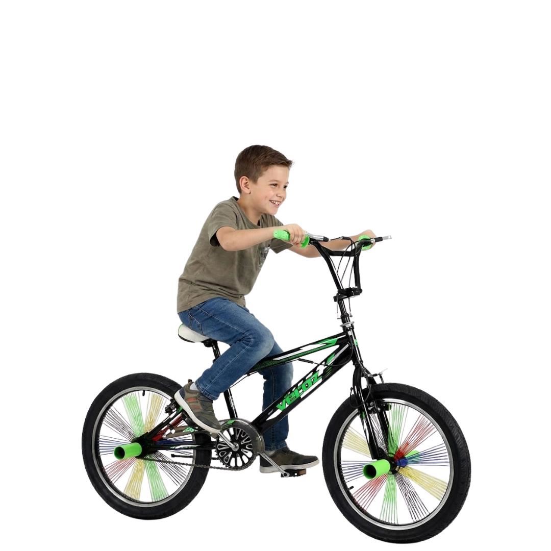 Bicicleta Acrobática Aro 20 «FREESTYLE» BMX Black & Green
