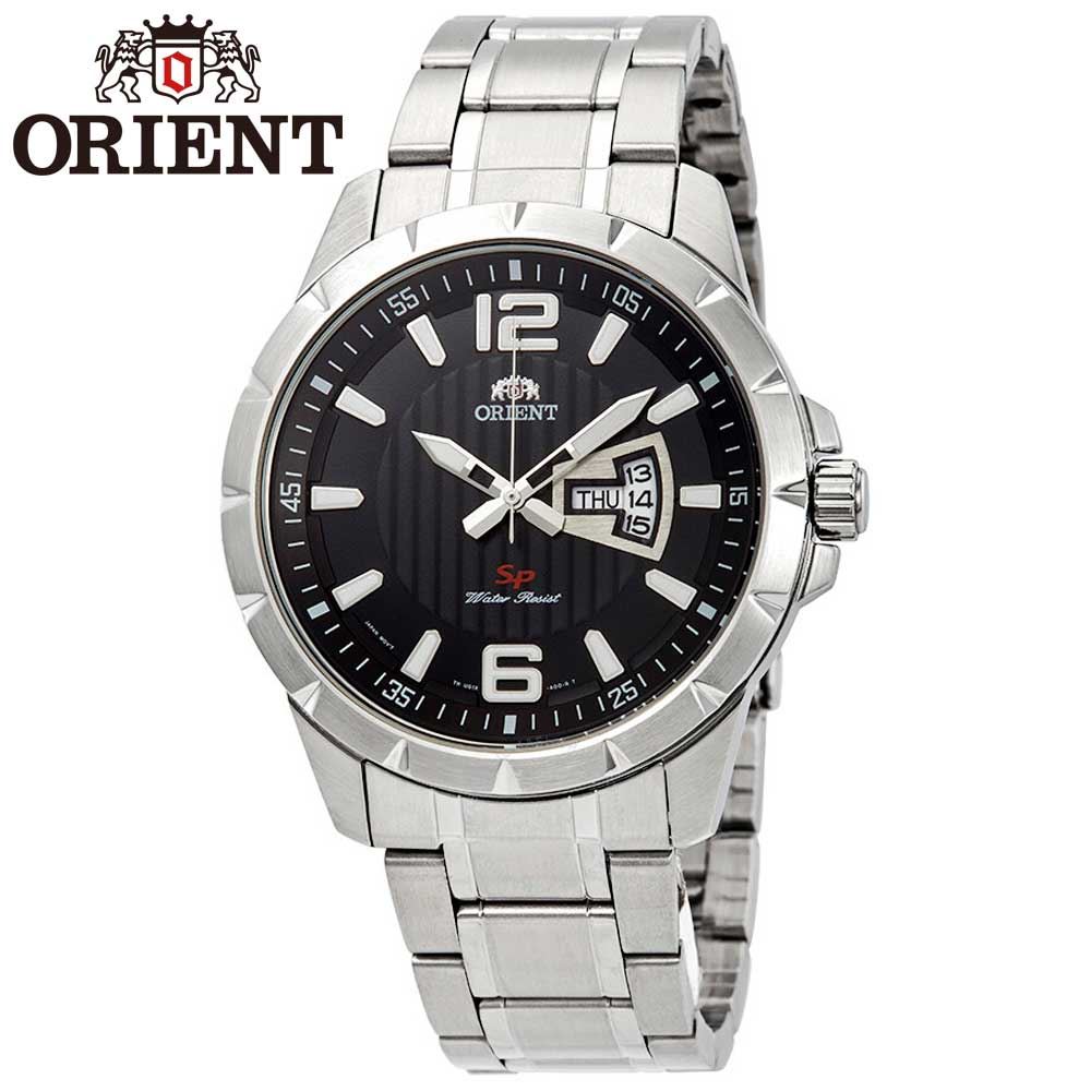 Reloj Orient Sport FUG1X004B Fecha Acero Inoxidable Dial Negro