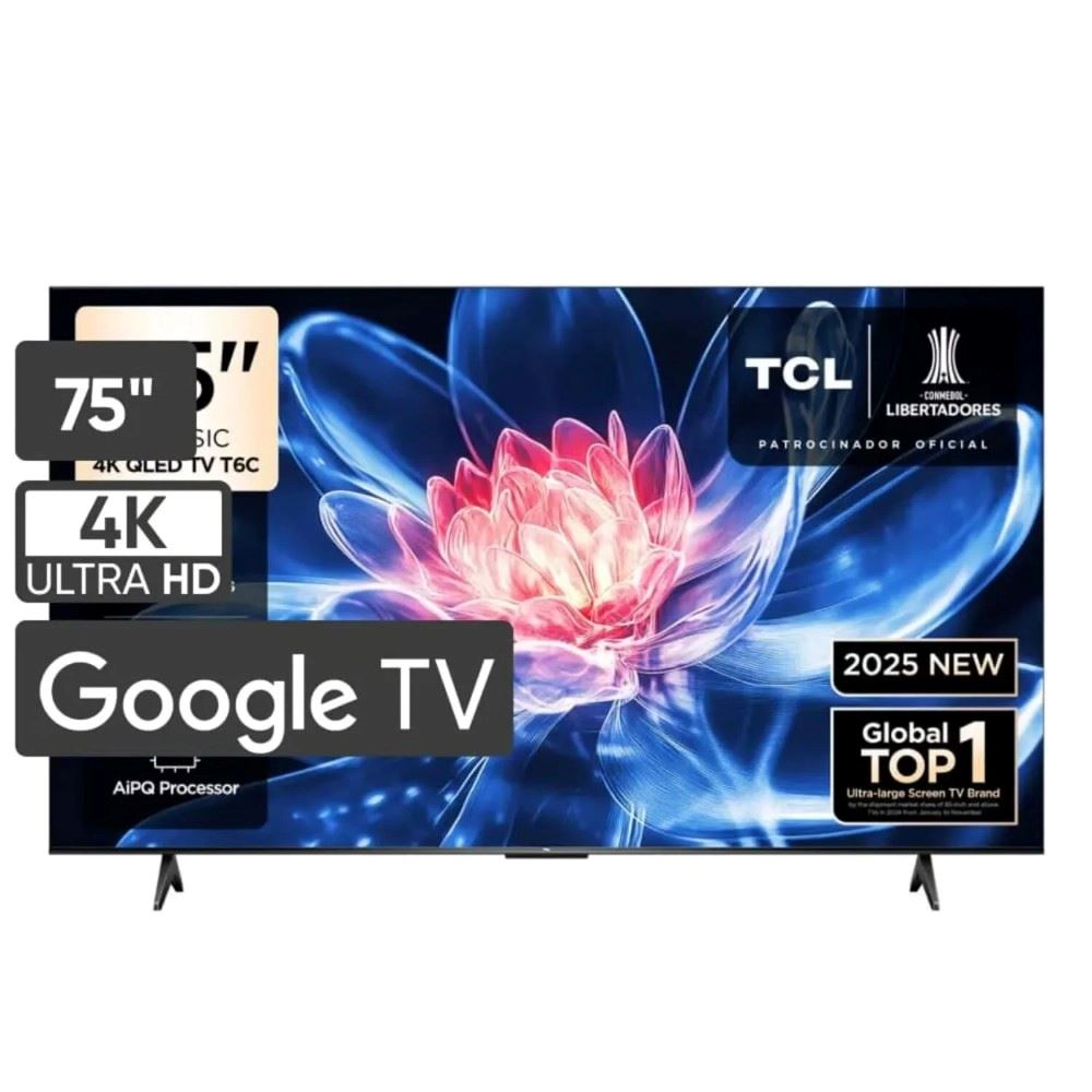 Televisor TCL QLED 75" UHD 4K Smart TV 75T6C - 2025