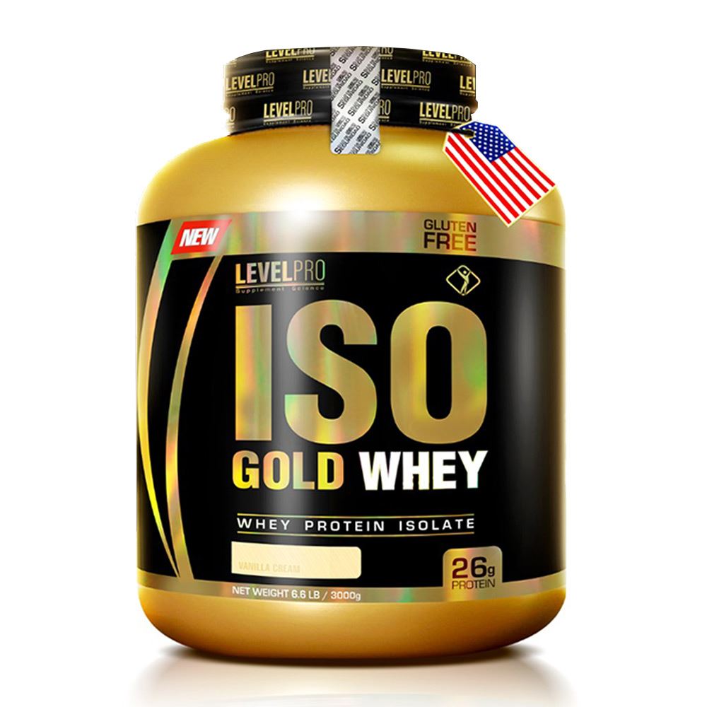 Proteina Isolate Iso Gold Whey 3k kilos Level Pro Vainilla