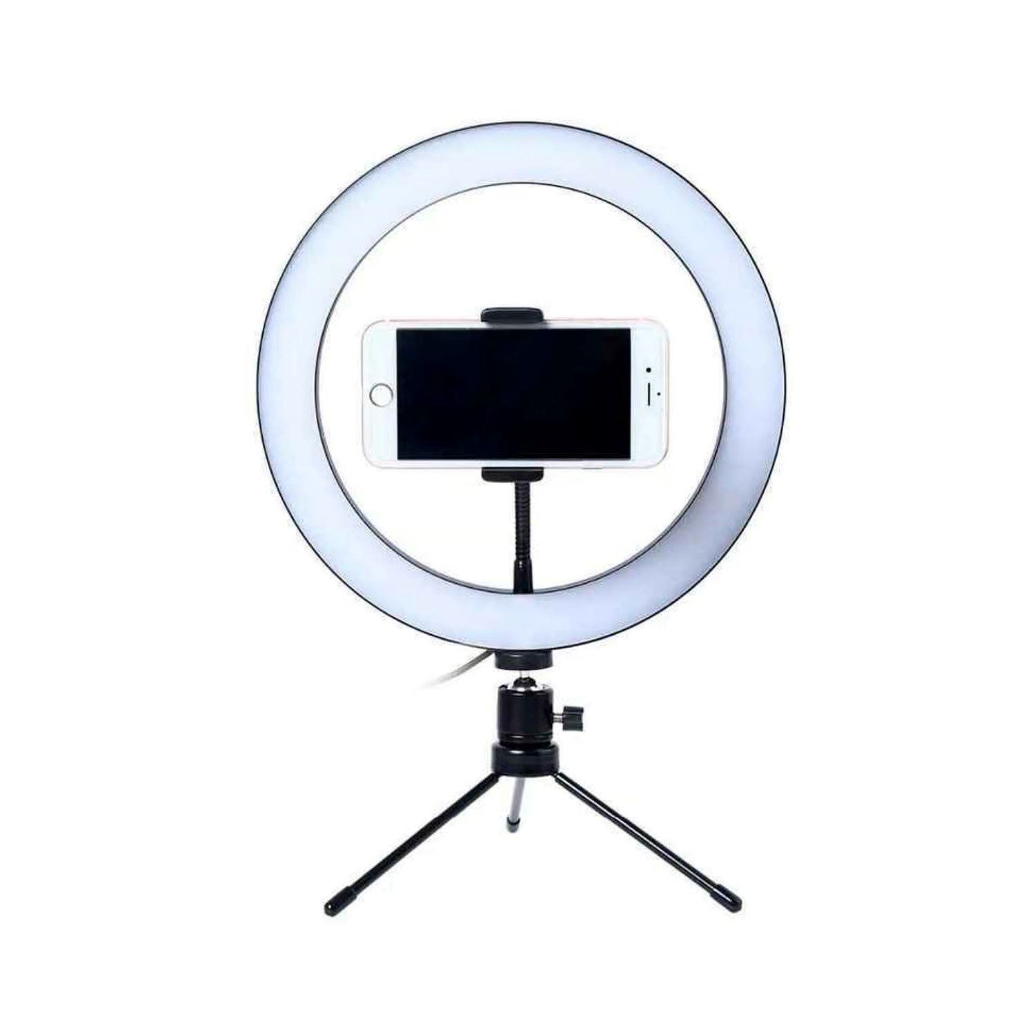 ARO DE LUZ 8" + TRIPODE REGULABLE