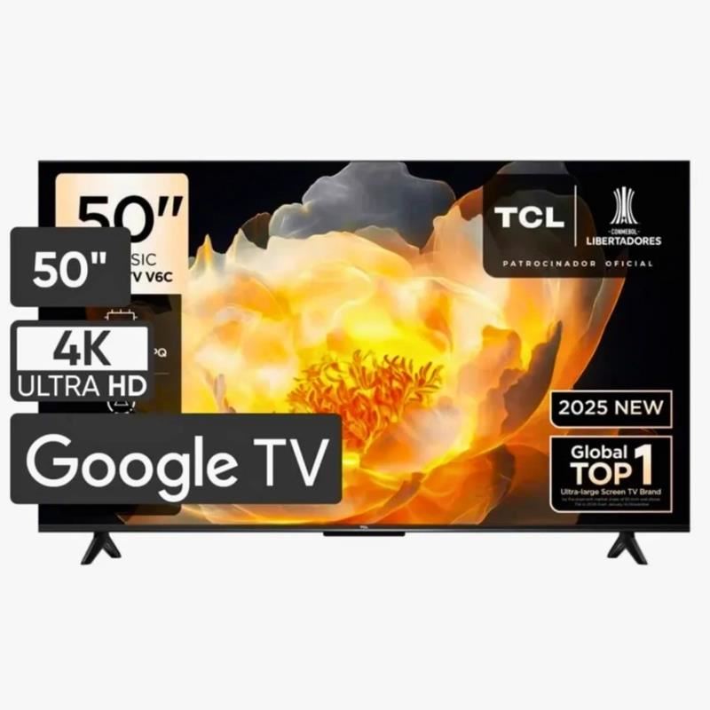 Televisor TCL 50” UHD 4K Google TV Smart TV 50V6C (2025) + Antena Digital