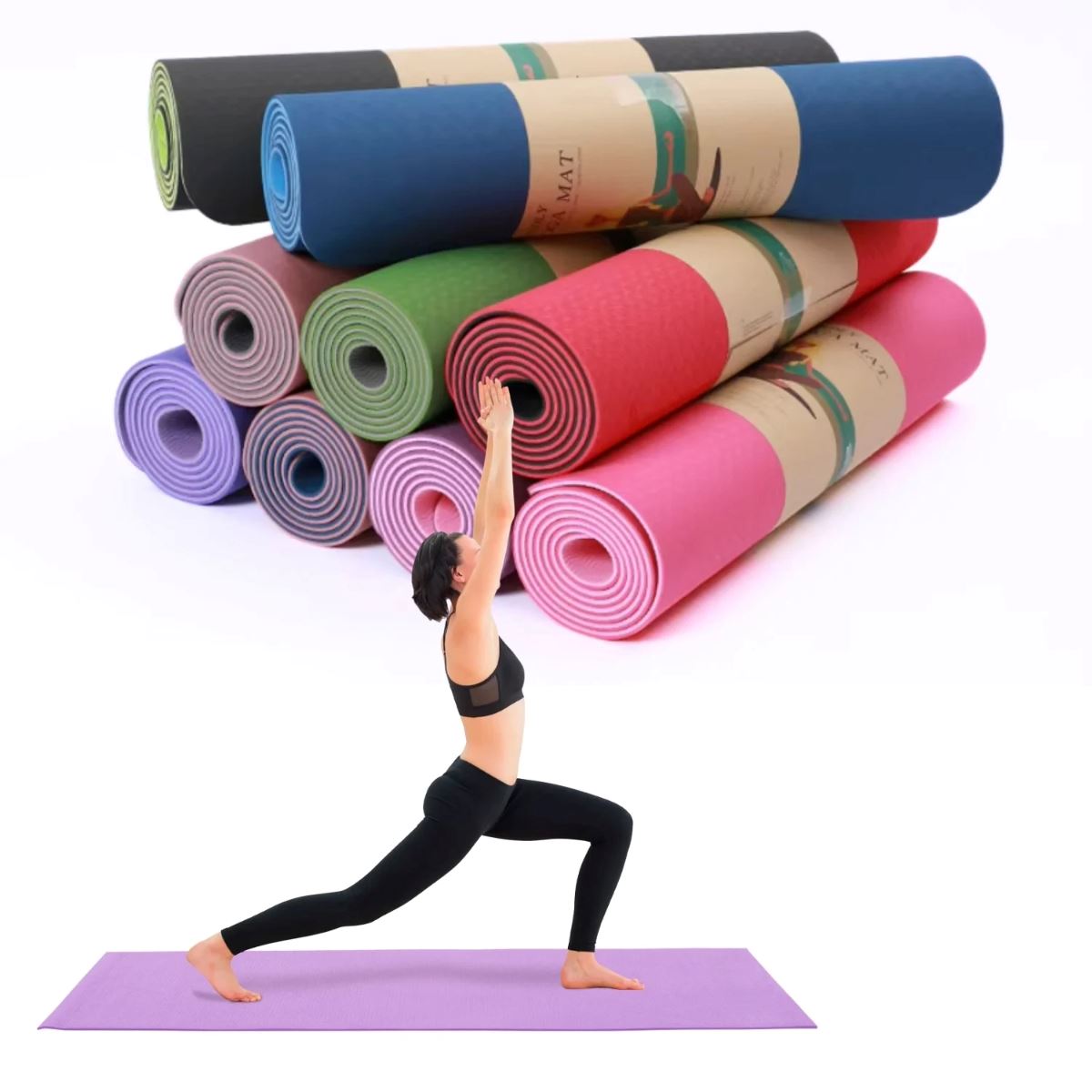 Alfombra de Yoga Antideslizante para Ejercicio