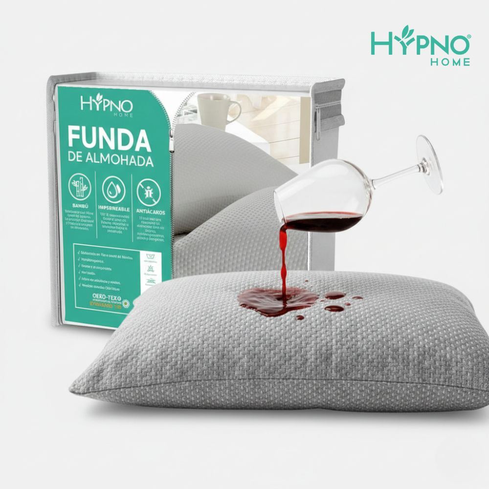 Funda de Almohadas Impermeable 50x90cm De Bambú x2 Unids - Gris