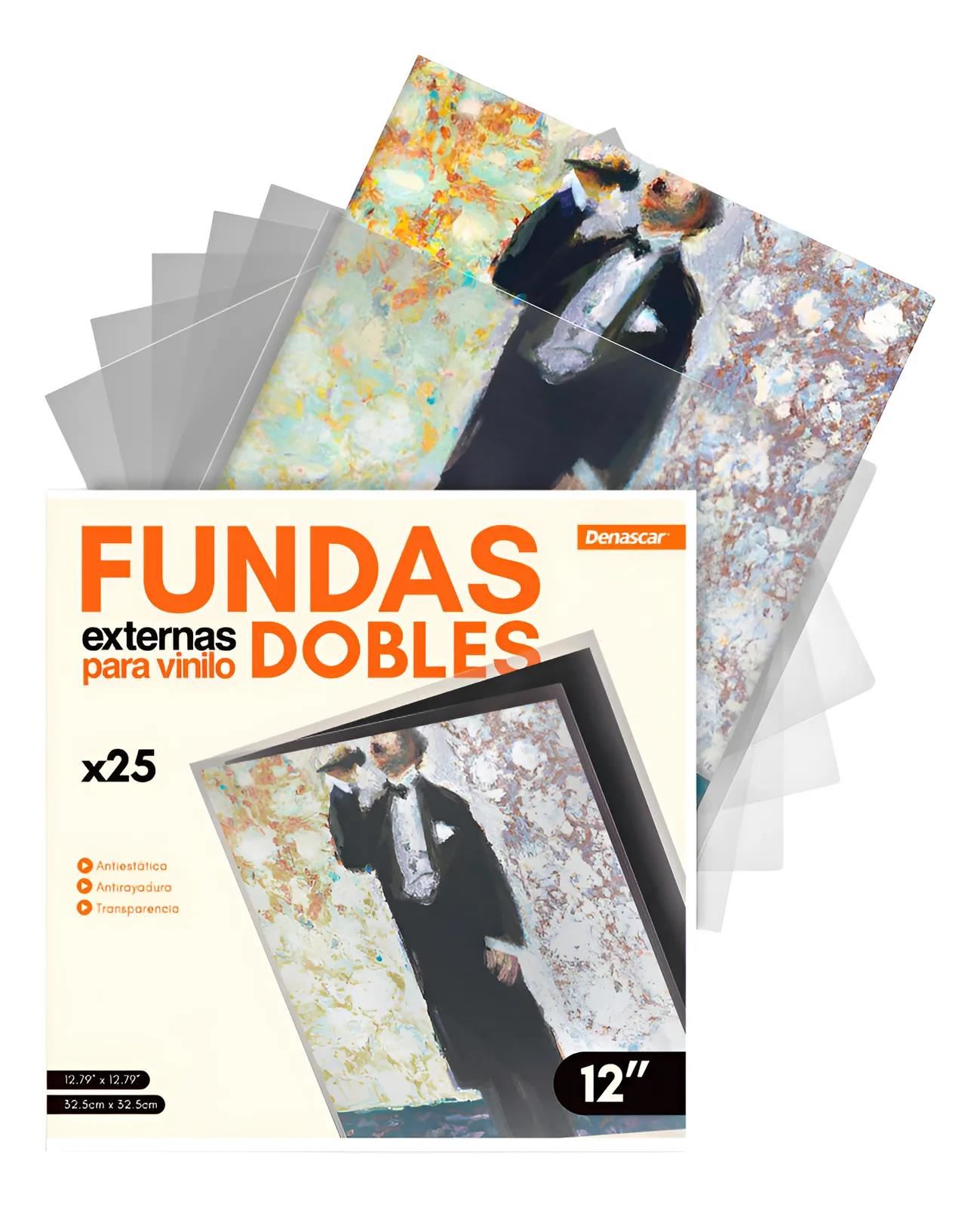 Fundas Externas Dobles Para Vinilo Por 25 Unidades