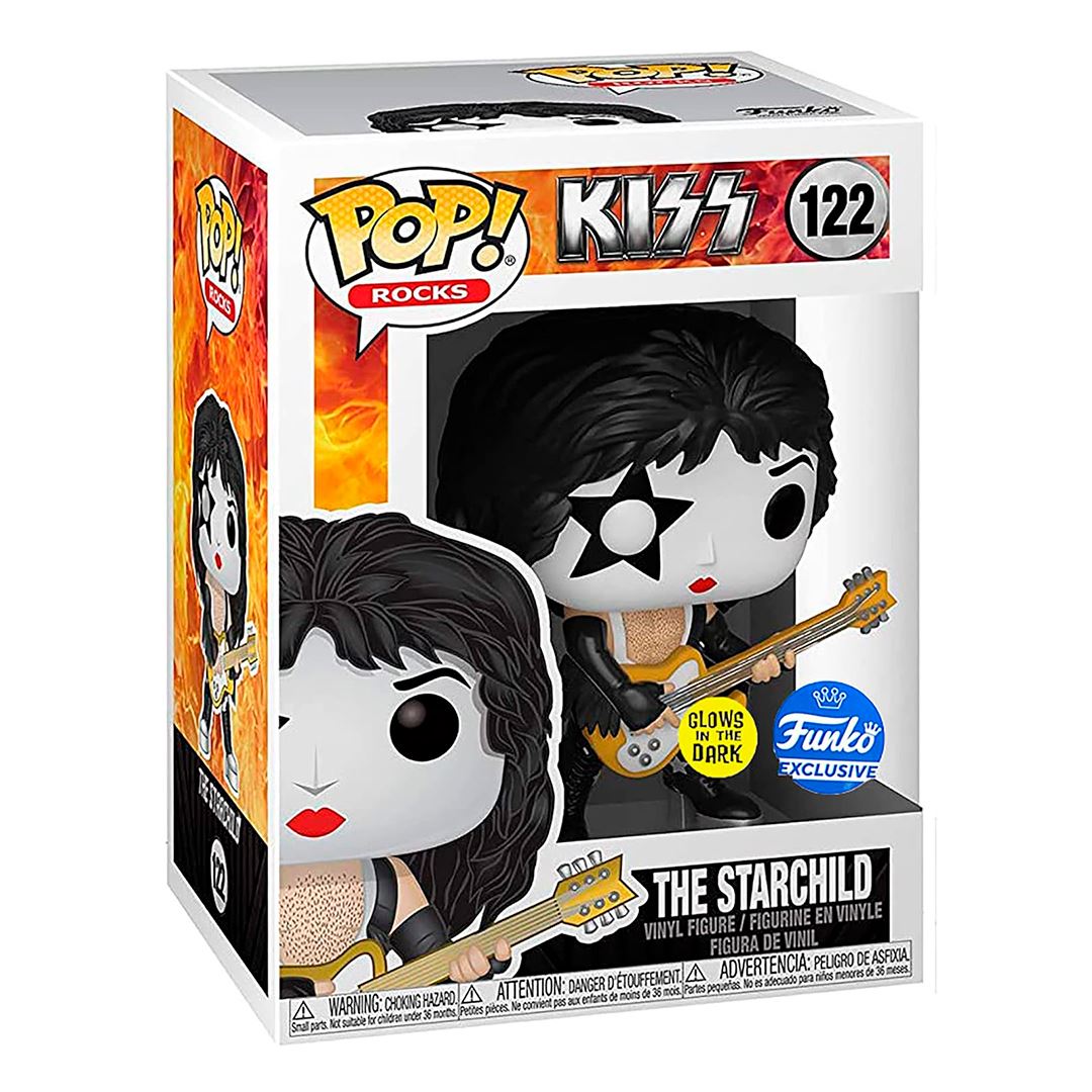 Funko Pop Kiss The Starchild #122 Glow Dark Exclusivo Rock