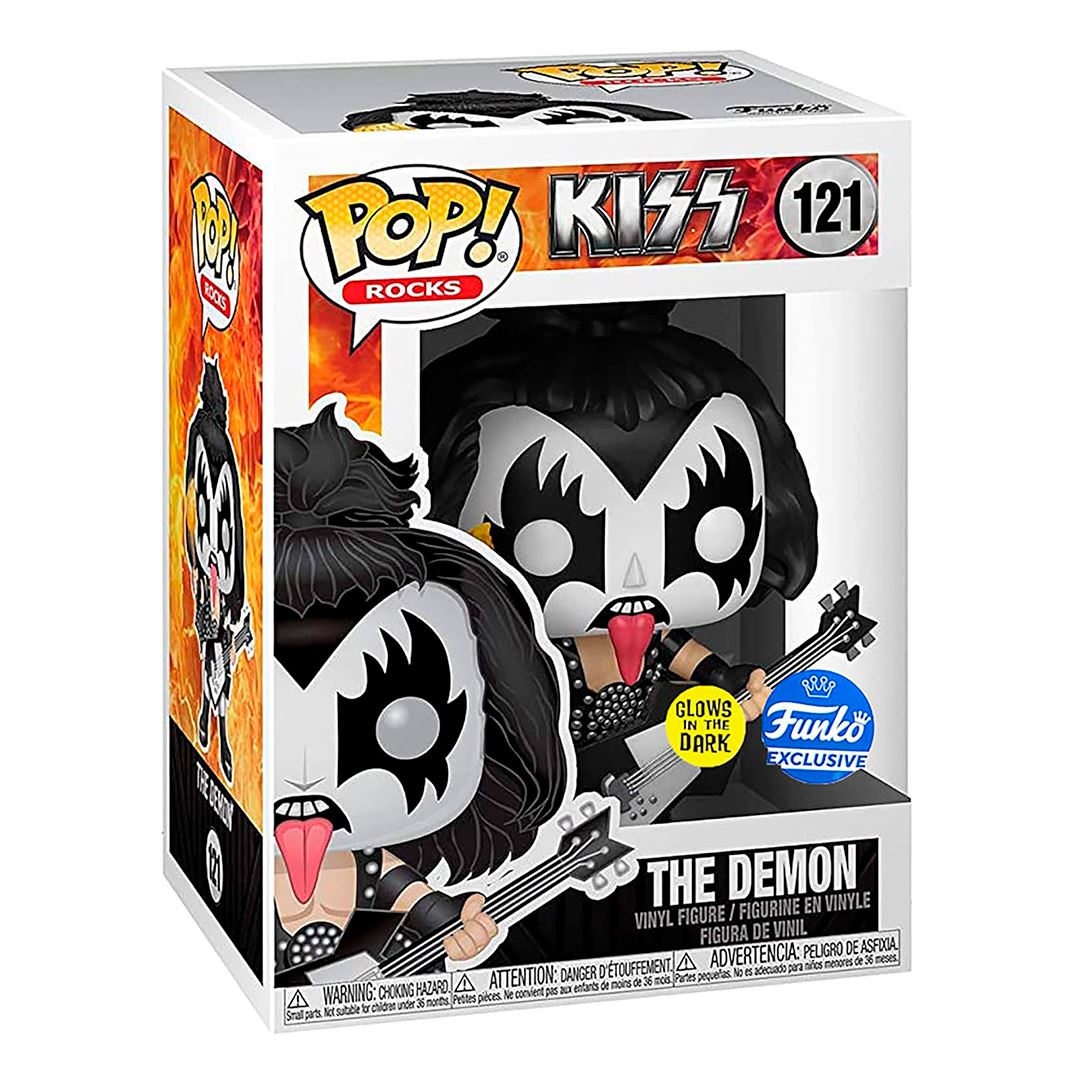 Funko Pop Kiss The Demon #121 Glow Dark Exclusivo Rock