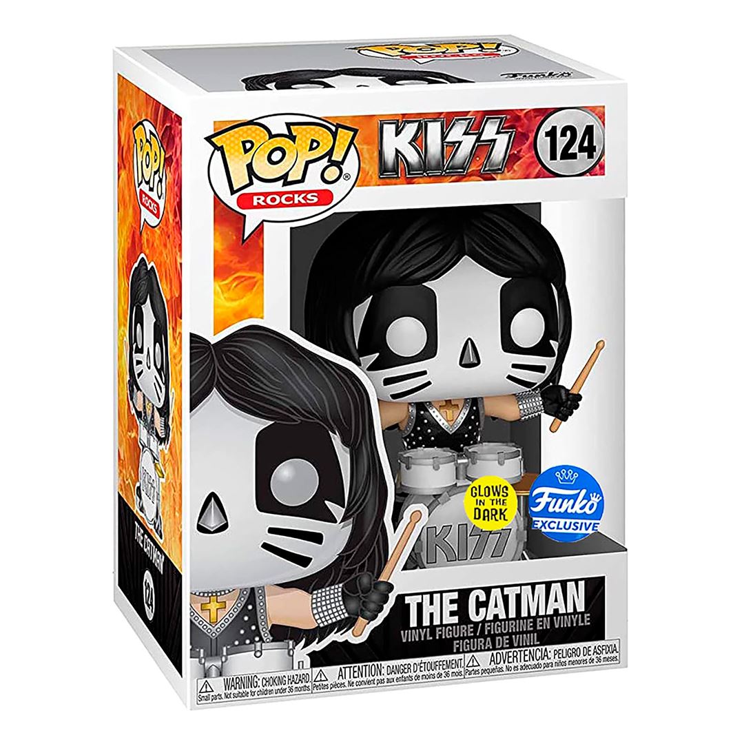 Funko Pop Kiss The Catman #124 Glow Dark Exclusivo Rock