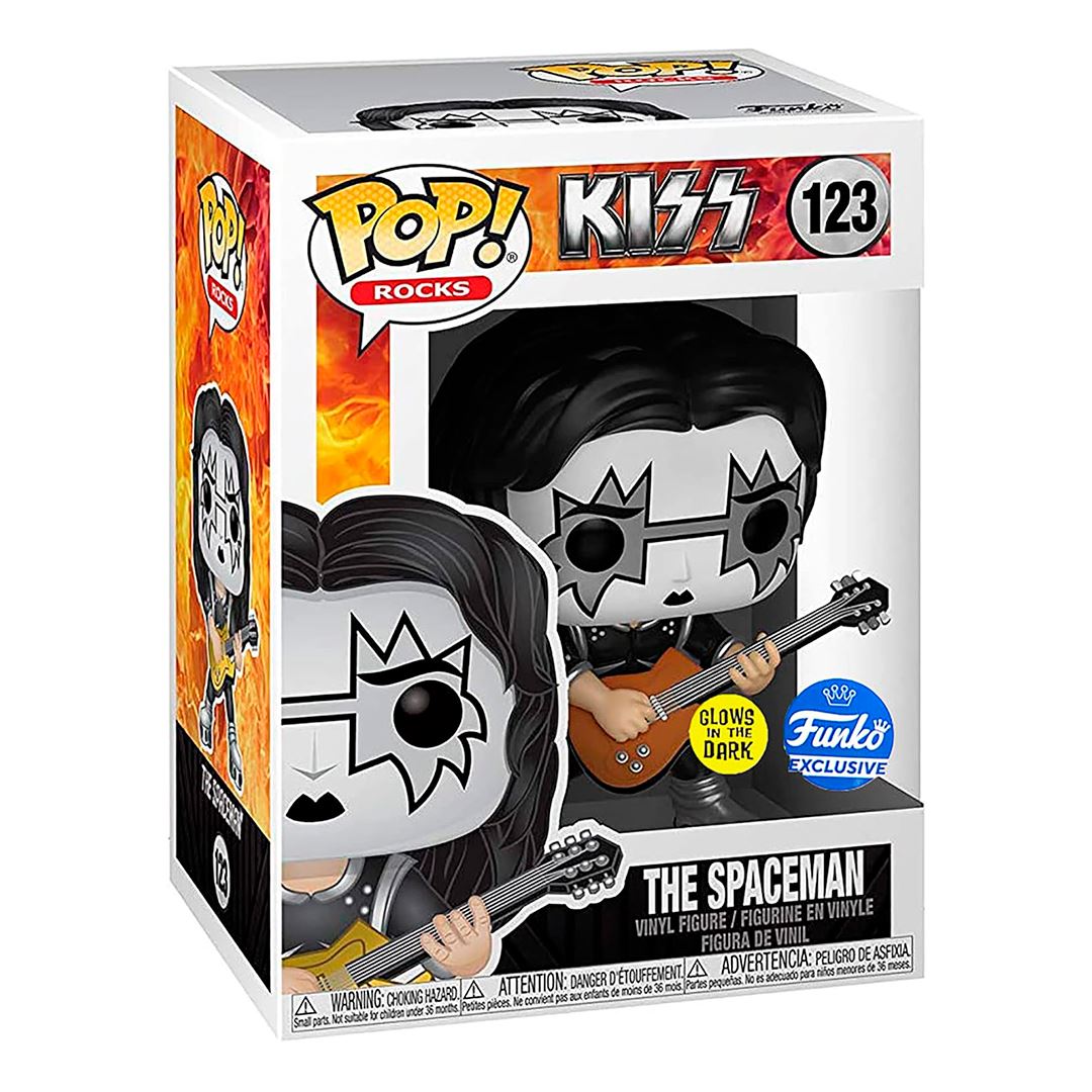 Funko Pop Kiss The Spaceman #123 Glow Dark Exclusivo Rock