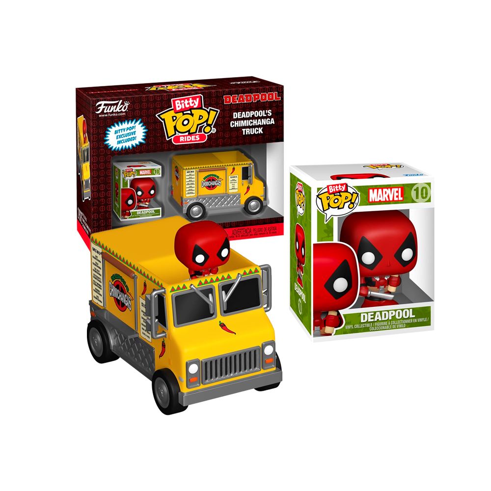 Funko Pop Bitty Ride Marvel Deadpool with Chimichanga Truck