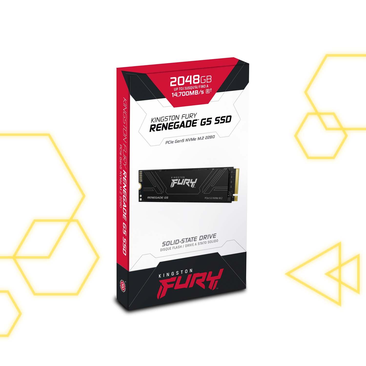 SSD Kingston FURY Renegade G5 2TB NVMe M.2 PCIe 5.0 Gaming Creativos Pro