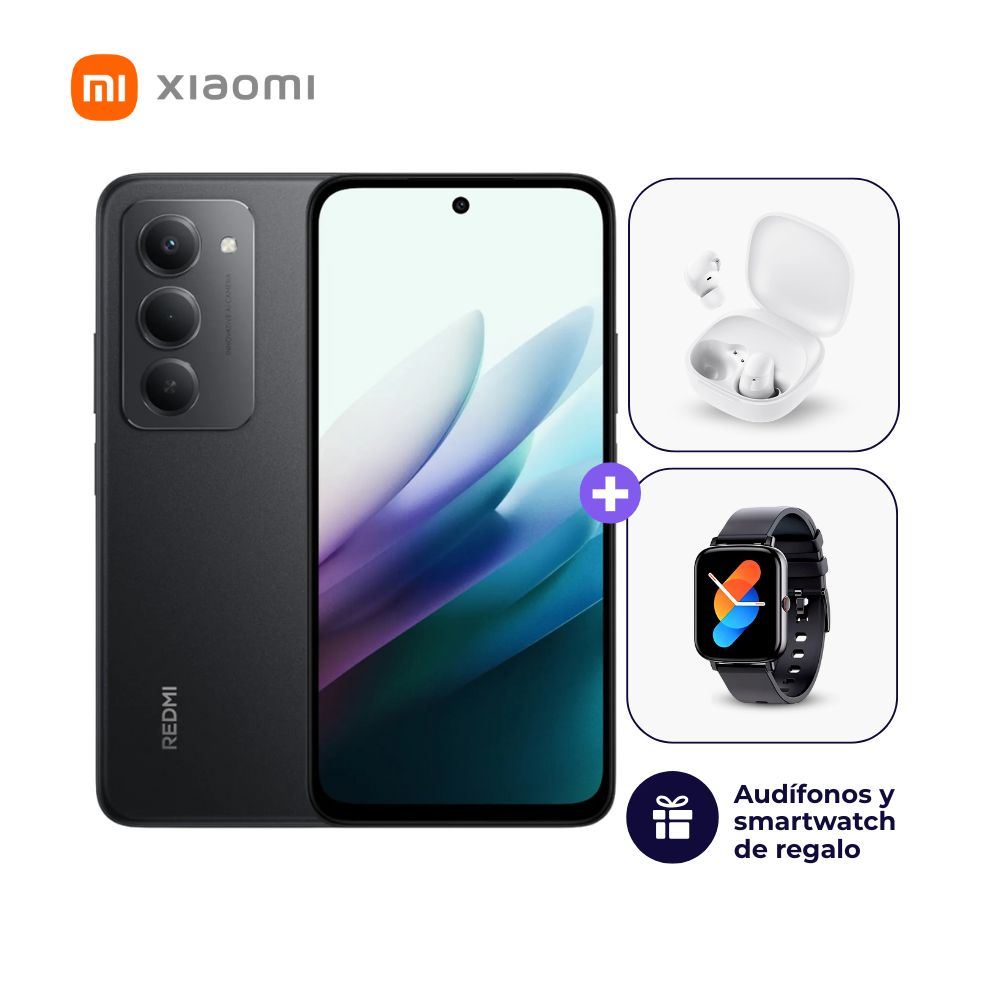 Xiaomi Redmi 15 256GB 8GB Ram Color Negro + Smartwatch + Audifonos