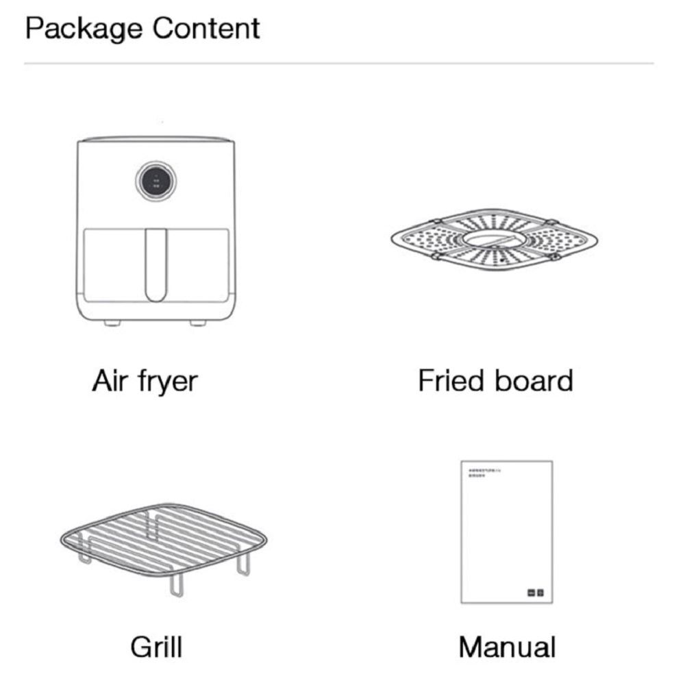 Ripley - FREIDORA DE AIRE DIGITAL XIAOMI + GRILL MAFO2