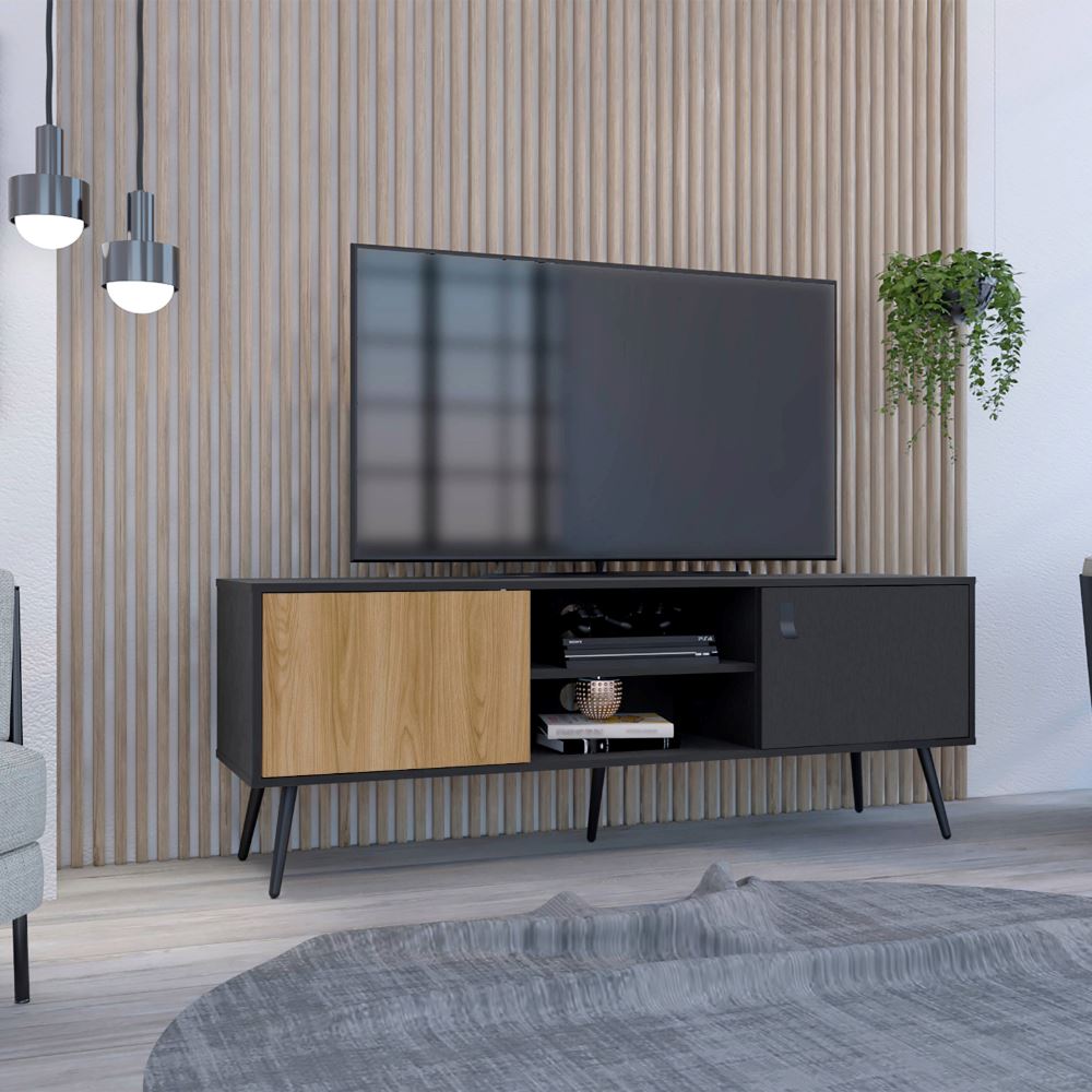 CENTRO DE ENTRETENIMIENTO TV65" FUNES ECO 150 - NEGRO | TUHOME
