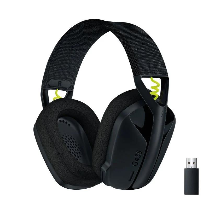 AUDIFONO GAMING INALAMBRICO LOGITECH G435 LIGHTSPEED BLUETOOTH BLACK
