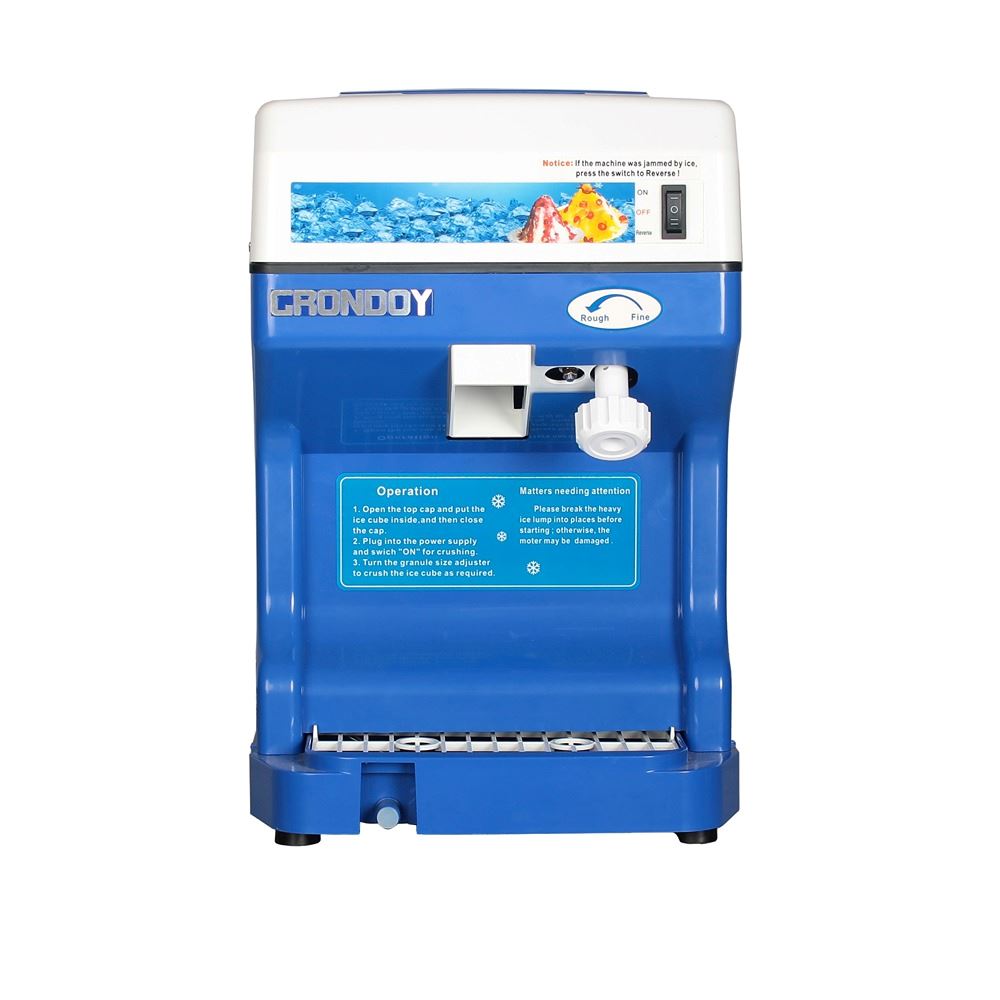 Raspadillera Eléctrica Comercial GRONDOY 130 Kg/h Punto Nieve Profesional