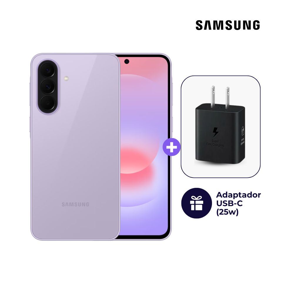 Samsung Galaxy A37 5G 256GB 8GB Ram Violeta + Adaptador USB-C Samsung 25W