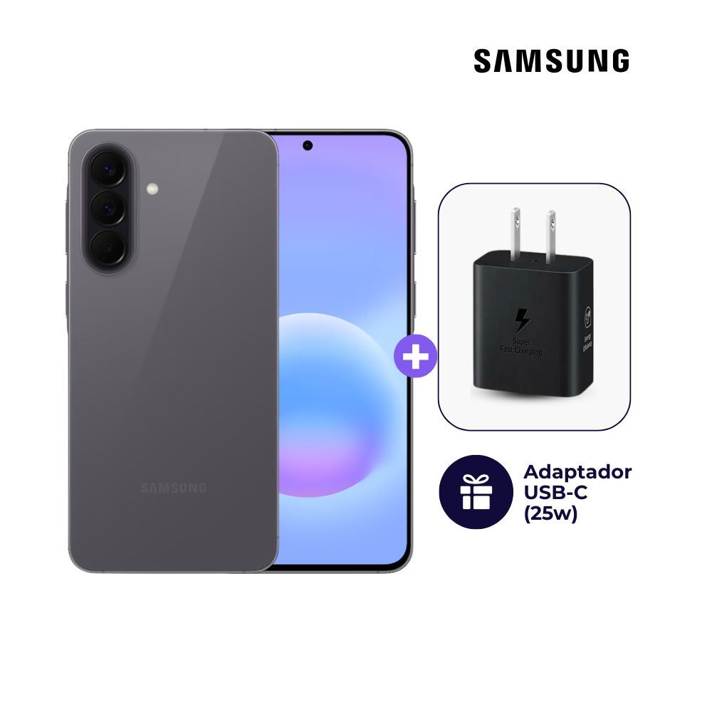 Samsung Galaxy A57 5G 256GB 8GB Ram Gris Oscuro + Adaptador USB-C Samsung Original 25W