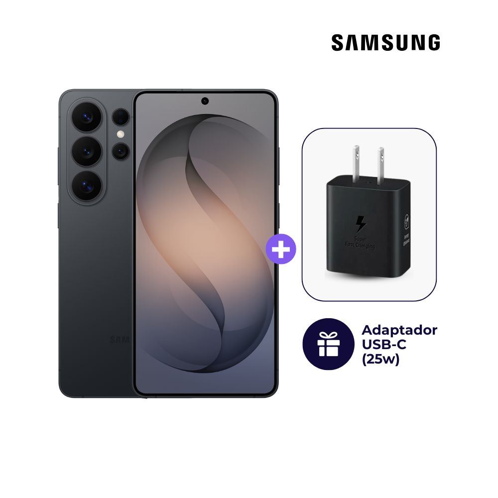 Samsung Galaxy S26 Ultra 256GB 12GB Negro + Adaptador USB-C Samsung Original 25W