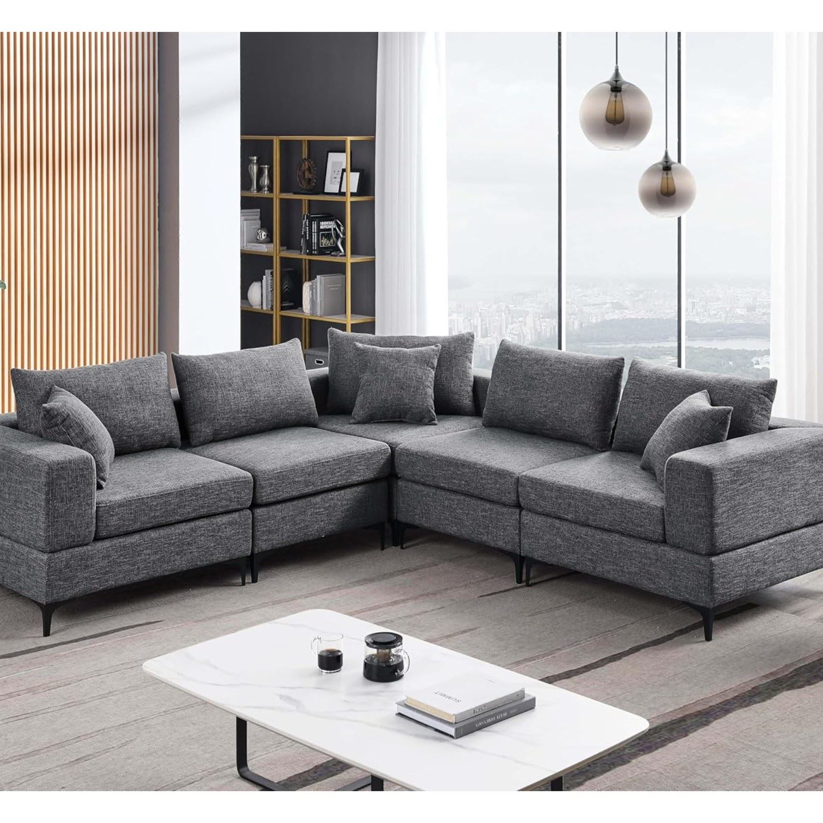 SECCIONAL GAREL CON ASIENTOS MOVIBLES