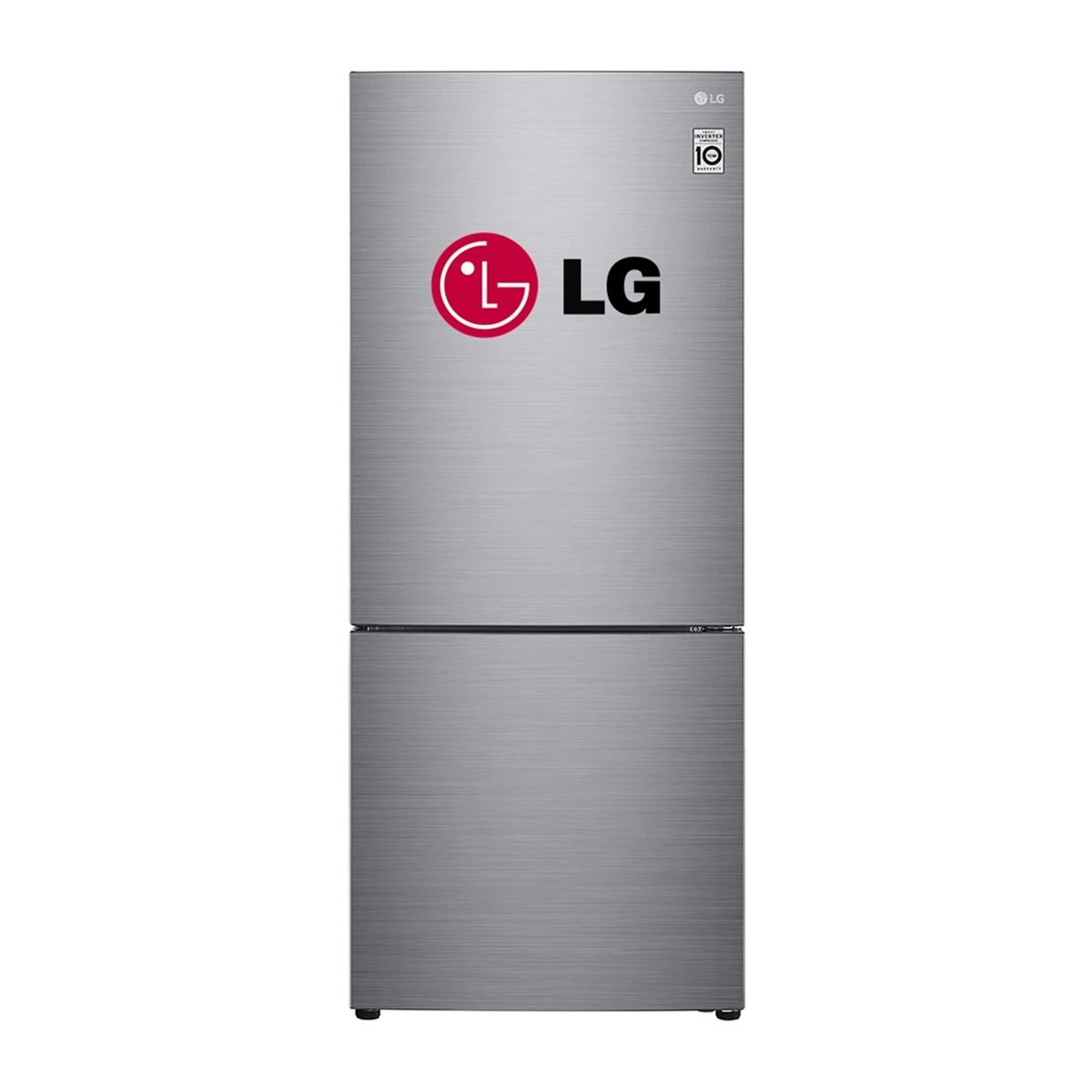 Refrigeradora LG Bottom Freezer 408L, Multi Air Flow, GB41BPP – Plateado