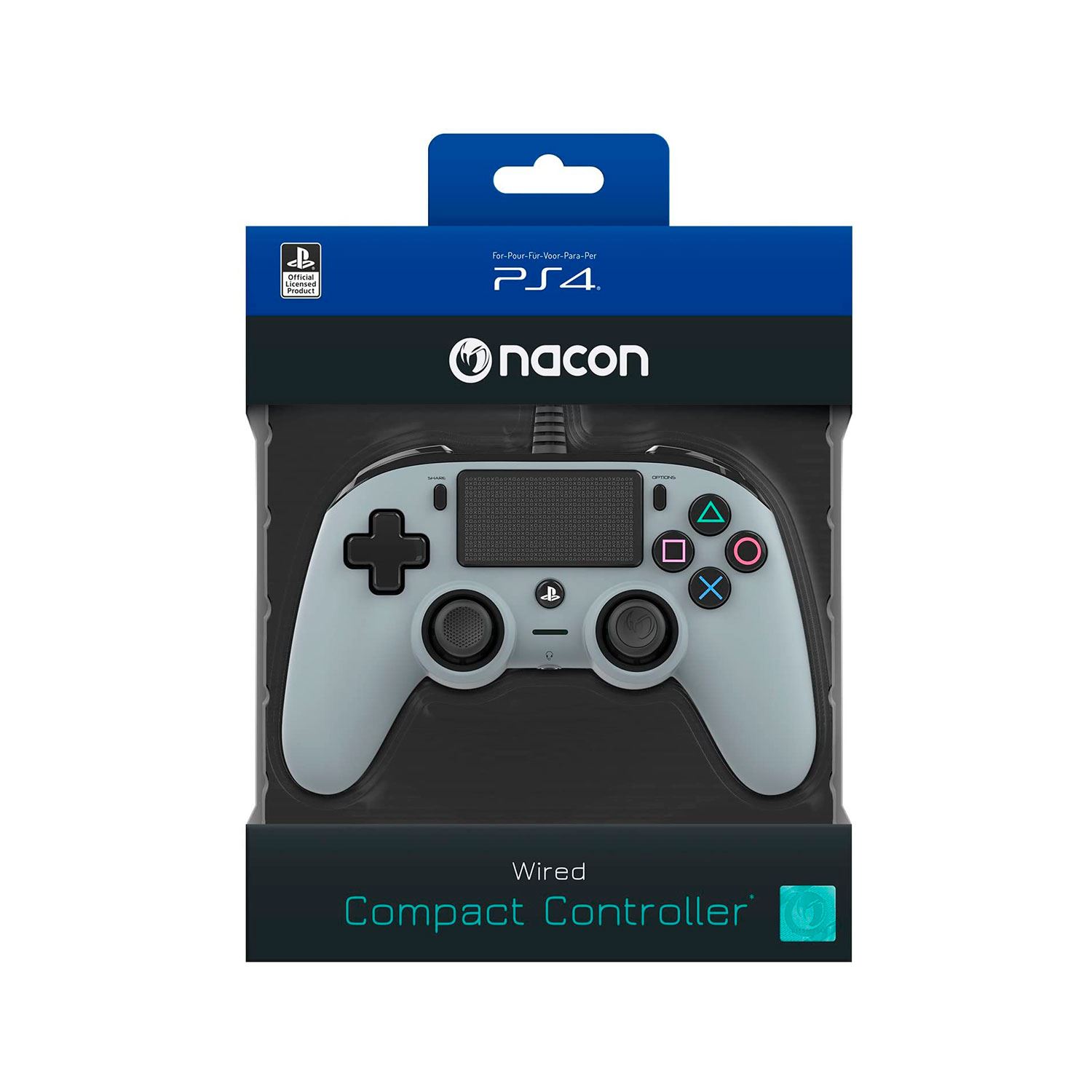 Mando PS4 Nacon Controller Wired Compact Orange - Game Center SAC