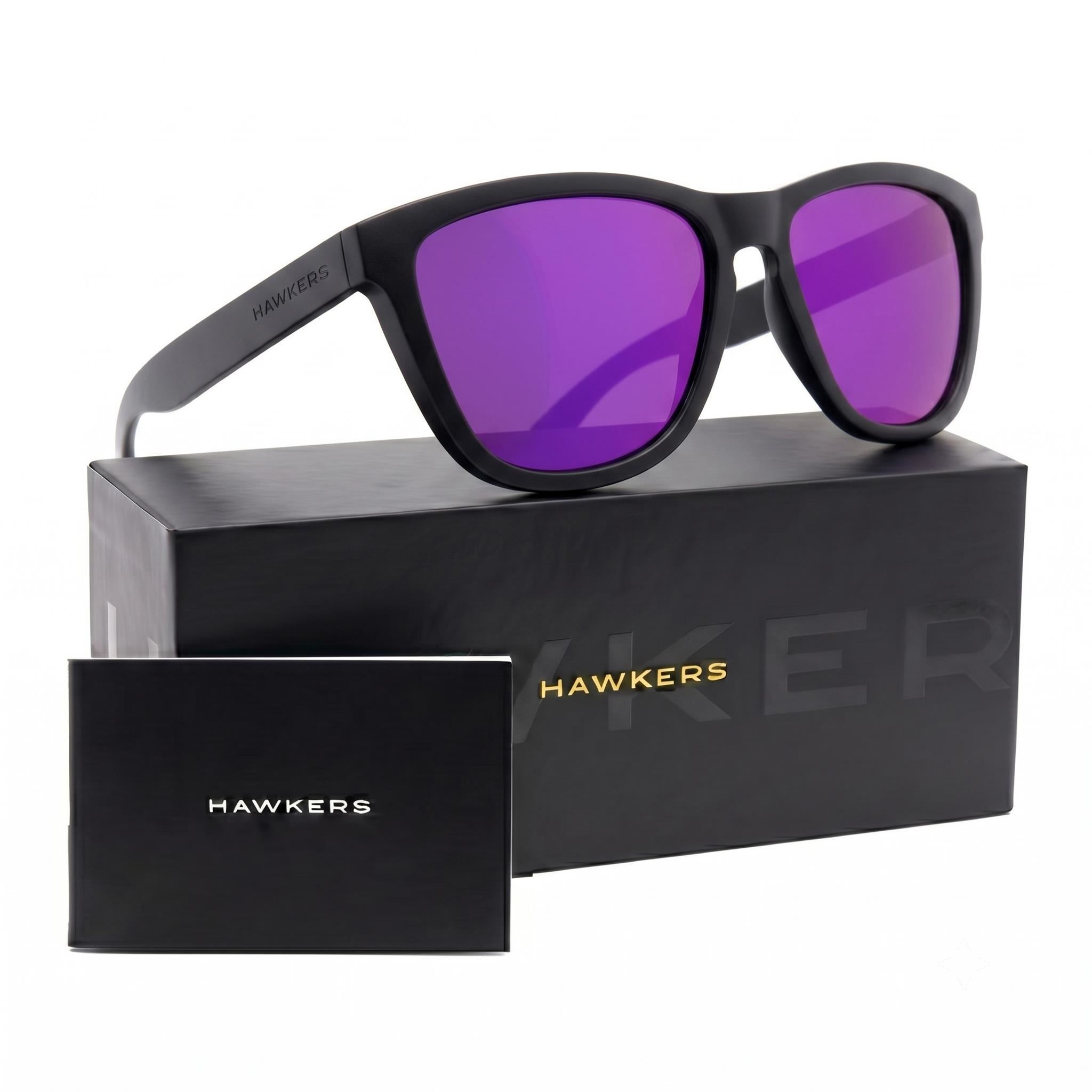 Lentes De Sol Polarizado Hawkers One Raw Black Joker HONR21BPTP - Talla 54mm