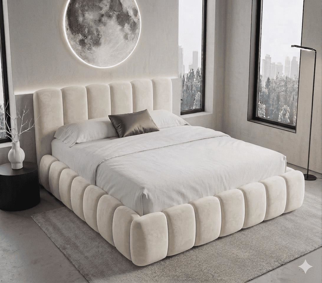 Cama nube 2 plazas beige